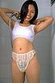Asian Porno Showering Underwear