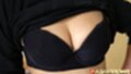Top raised wearing bra